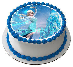 Frozen Elsa - Edible Cake Topper OR Cupcake Topper, Decor