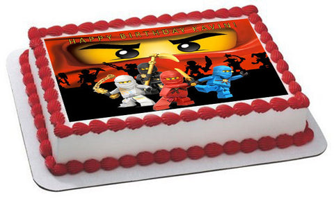Lego Ninjago (Nr2) - Edible Cake Topper OR Cupcake Topper