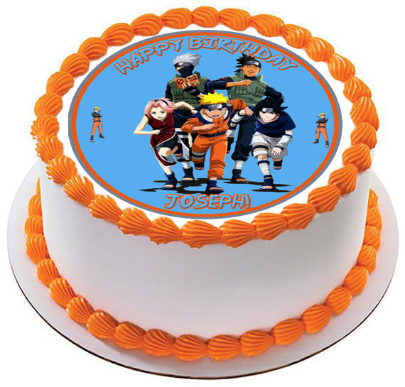 Anime Naruto Edible Cake Topper Image 1/4 sheet 