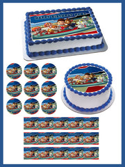 Paw Patrol HERO - Edible Cake Topper OR Cupcake Topper, Decor