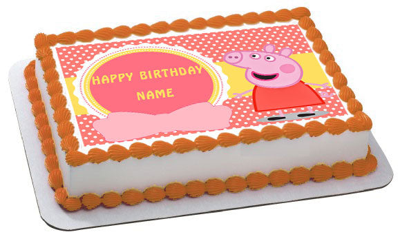Peppa Pig - Edible Cake Topper OR Cupcake Topper, Decor – Edible Prints On  Cake (EPoC)