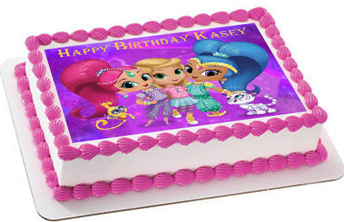 Shimmer and Shine (Nr2) - Edible Cake Topper OR Cupcake Topper