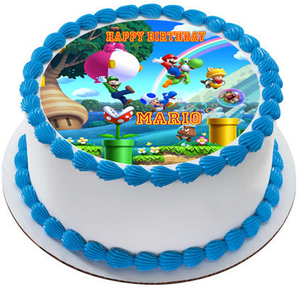 Super Mario Luigi (Nr1) - Edible Cake Topper & Cupcake Toppers
