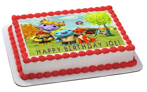 Wallykazam Norville Bobgoblin Wally Characters - Edible Birthday Cake Topper OR Cupcake Topper, Decor