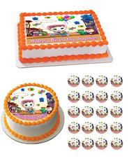 Sheriff Callie's Wild West Cast Edible Birthday Cake Topper OR Cupcake Topper, Decor - Edible Prints On Cake (Edible Cake &Cupcake Topper)