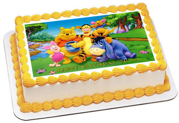 Winnie Pooh - Edible Cake Topper OR Cupcake Topper – Edible Prints