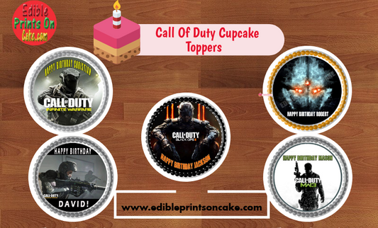 Call of Duty Cupcake Toppers – Tips to Pull off a Successful Themed Kids Birthday Bash