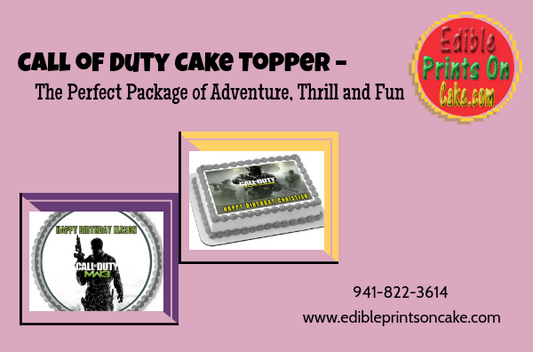 Call of Duty Cake Topper – The Perfect Package of Adventure, Thrill and Fun