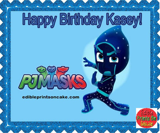 Celebrate PJ Masks Theme with PJ Masks Edible Birthday Cupcake Topper