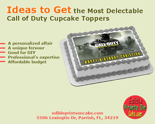Call of Duty Cupcake Toppers – Tips to Pull Off an Awesome Birthday Party