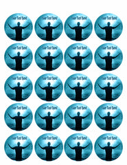 Baptism - Edible Cake Topper, Cupcake Toppers, Strips