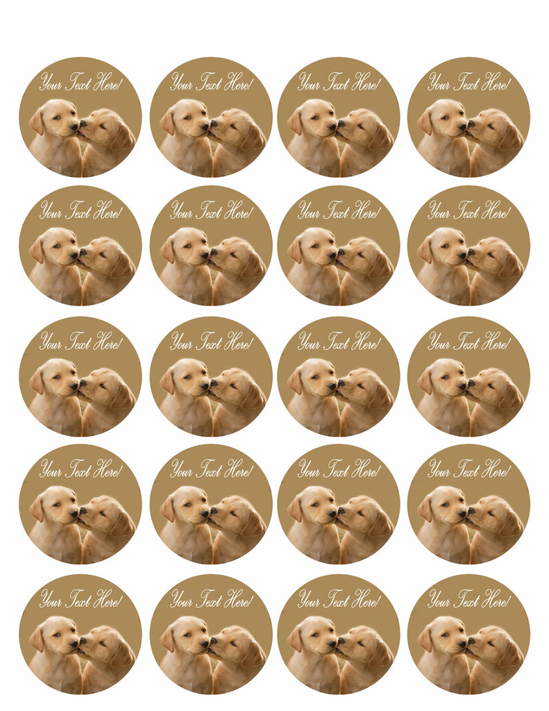 Edible dog cupcake top toppers