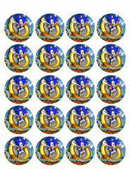 Sonic the Hedgehog - Edible Cake Topper, Cupcake Toppers, Strips