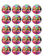 Barbie Princess Power - Edible Cake Topper, Cupcake Toppers, Strips