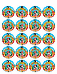 Mickey Mouse Clubhouse (Nr2) - Edible Cake Topper OR Cupcake Topper, Decor
