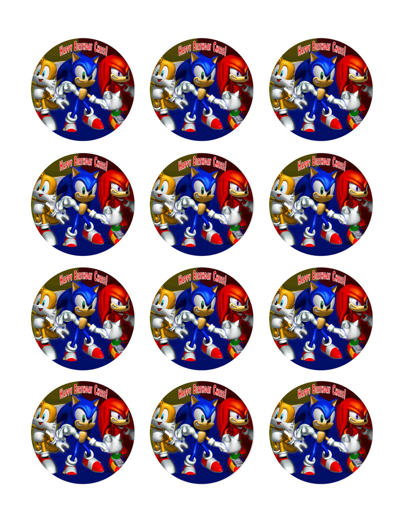 Sonic Free Printable Cake Toppers.