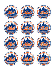 New York Mets - Edible Cake Topper OR Cupcake Topper, Decor