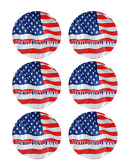 American Flag (Nr1) - Edible Cake Topper, Cupcake Toppers, Strips