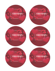 Valentine`s Day (Nr2) - Edible Cake Topper, Cupcake Toppers, Strips