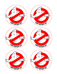 Ghostbusters (Nr5) - Edible Cake Topper OR Cupcake Topper, Decor