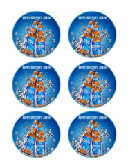 Bud Light - Edible Cake Topper, Cupcake Toppers, Strips