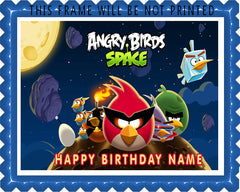 Angry Birds Space - Edible Cake Topper, Cupcake Toppers, Strips