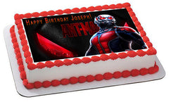 Ant Man - Edible Cake Topper, Cupcake Toppers, Strips