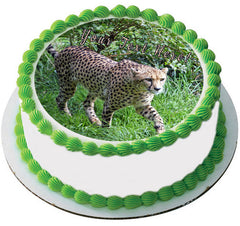 Awesome Cheetah - Edible Cake Topper, Cupcake Toppers, Strips