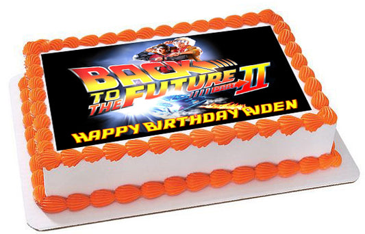 BACK TO THE FUTURE (Nr2) - Edible Cake Topper, Cupcake Toppers, Strips