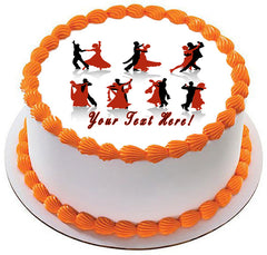 Ballroom Dancers - Edible Cake Topper, Cupcake Toppers, Strips