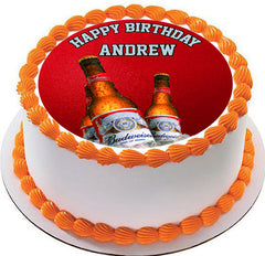 Beer Bottles Budweiser (Nr2) - Edible Cake Topper, Cupcake Toppers, Strips