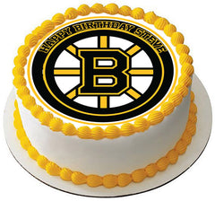 Boston Bruins - Edible Cake Topper, Cupcake Toppers, Strips