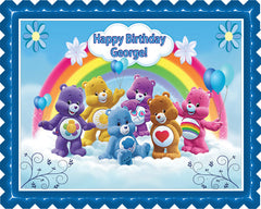 Care bears - Edible Cake Topper, Cupcake Toppers, Strips