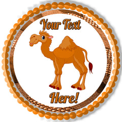 Cute Funny Camel - Edible Cake Topper, Cupcake Toppers, Strips