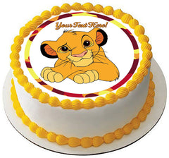 Cute Lion - Edible Cake Topper, Cupcake Toppers, Strips