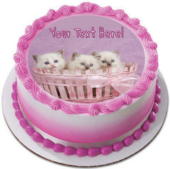 Cute Pretty Ragdoll Kittens - Edible Cake Topper, Cupcake Toppers, Strips