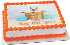 Cute rag doll kitten cat - Edible Cake Topper, Cupcake Toppers, Strips