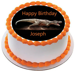 Dinosaur - Edible Cake Topper OR Cupcake Topper, Decor