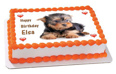 Puppy 2 Edible Birthday Cake Topper OR Cupcake Topper, Decor - Edible Prints On Cake (Edible Cake &Cupcake Topper)