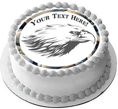 Eagle Head - Edible Cake Topper, Cupcake Toppers, Strips