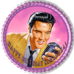 Elvis Presley - Edible Cake Topper, Cupcake Toppers, Strips