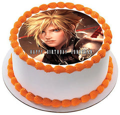Final Fantasy 7 - Edible Cake Topper OR Cupcake Topper, Decor