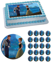 FROZEN 4  Edible Birthday Cake Topper OR Cupcake Topper, Decor - Edible Prints On Cake (Edible Cake &Cupcake Topper)