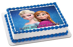 FROZEN Anna and Elsa - Edible Cake Topper OR Cupcake Topper, Decor