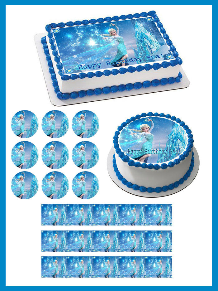 Frozen Elsa - Edible Cake Topper OR Cupcake Topper, Decor – Edible Prints  On Cake (EPoC)
