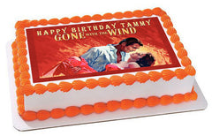 Gone With The Wind Edible Birthday Cake Topper OR Cupcake Topper, Decor - Edible Prints On Cake (Edible Cake &Cupcake Topper)