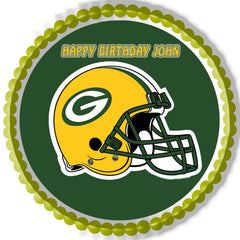GREEN BAY PACKERS - Edible Cake Topper OR Cupcake Topper, Decor