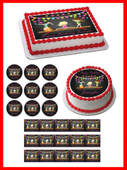 Gymnastics Girls - Edible Cake Topper OR Cupcake Topper, Decor