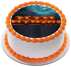 Halloween 1 Edible Birthday Cake Topper OR Cupcake Topper, Decor - Edible Prints On Cake (Edible Cake &Cupcake Topper)