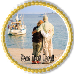 Happy Retirement (Nr2) - Edible Cake Topper OR Cupcake Topper